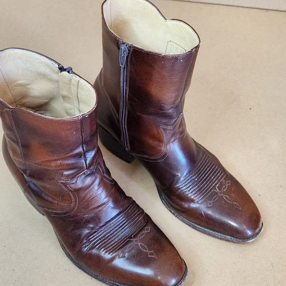 Dan Post Brown Leather Western Boots